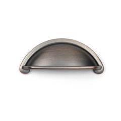 Lisbon 3 Inch Center to Center Antique Bronze/Copper Cabinet Cup Pull Lisbon 3 Inch Center to Center Antique Bronze/Copper Cabinet Cup Pull