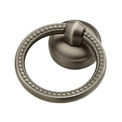 Taryn 2-1/8 Inch Diameter Heirloom Silver Cabinet Ring Pull Taryn 2-1/8 Inch Diameter Heirloom Silver Cabinet Ring Pull