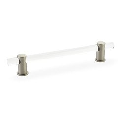Lumiere Pull 6" C/C Clear Acrylic & Satin Nickel Lumiere Pull 6" C/C Clear Acrylic & Satin Nickel