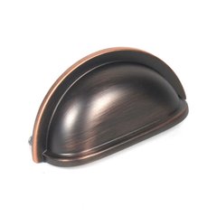 Milan 3 Inch Center to Center Antique Bronze/Copper Cabinet Cup Pull Milan 3 Inch Center to Center Antique Bronze/Copper Cabinet Cup Pull