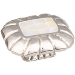 Mother of Pearl 1-1/2 Inch Diameter Mother Of Pearl/Polished Nickel Cabinet Knob Mother of Pearl 1-1/2 Inch Diameter Mother Of Pearl/Polished Nickel Cabinet Knob