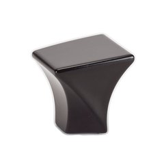 Fluidic 1-3/16 Inch Length Matte Black Cabinet Knob Fluidic 1-3/16 Inch Length Matte Black Cabinet Knob