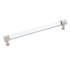 Midway Pull 8-13/16 inch Center to Center Crysacrylic with Satin Nickel Midway Pull 8-13/16 inch Center to Center Crysacrylic with Satin Nickel