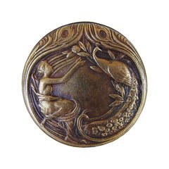 All Creatures 1-3/8 Inch Diameter Antique Brass Cabinet Knob All Creatures 1-3/8 Inch Diameter Antique Brass Cabinet Knob