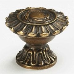 Swans 1-1/4 Inch Diameter Dark Italian Antique Cabinet Knob Swans 1-1/4 Inch Diameter Dark Italian Antique Cabinet Knob