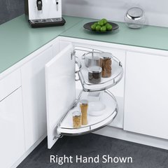 Cornerstone Blind Corner for 33 inch Cabinets LH White/Chrome Cornerstone Blind Corner for 33 inch Cabinets LH White/Chrome