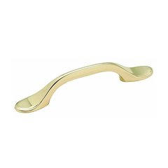 Allison Value Hardware Pull 3" C/C Polished Brass Allison Value Hardware Pull 3" C/C Polished Brass