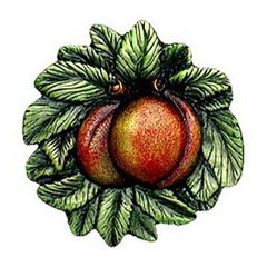 Kitchen Garden 1-5/8 Inch Diameter Pewter Hand Tinted Cabinet Knob Kitchen Garden 1-5/8 Inch Diameter Pewter Hand Tinted Cabinet Knob