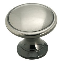 Solid Brass 1-1/4 Inch Diameter Pewter Cabinet Knob Solid Brass 1-1/4 Inch Diameter Pewter Cabinet Knob