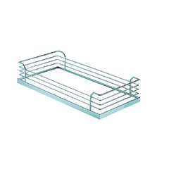 Storage Tray For Base Pullout Frame 6-1/4" W Chrome & White Storage Tray For Base Pullout Frame 6-1/4" W Chrome & White