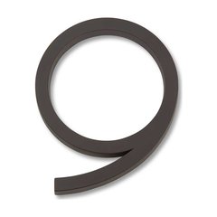 Modern Avalon House Number Nine Aged Bronze Modern Avalon House Number Nine Aged Bronze