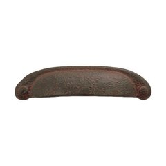 Refined Rustic 3 Inch Center to Center Rustic Iron Cabinet Cup Pull Refined Rustic 3 Inch Center to Center Rustic Iron Cabinet Cup Pull