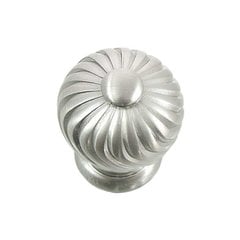 French Twist 1-1/4 Inch Diameter Satin Nickel Cabinet Knob French Twist 1-1/4 Inch Diameter Satin Nickel Cabinet Knob