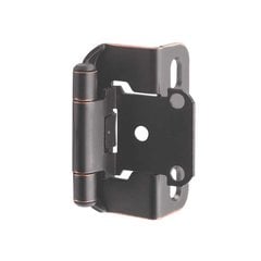Partial Wrap 1/2 inch Overlay Hinge Oil Rubbed Bronze - Per Pair Partial Wrap 1/2 inch Overlay Hinge Oil Rubbed Bronze - Per Pair