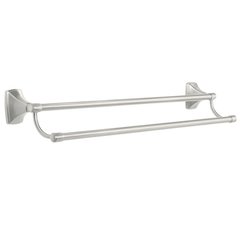 Clarendon 24 inch Double Towel Bar Satin Nickel Clarendon 24 inch Double Towel Bar Satin Nickel