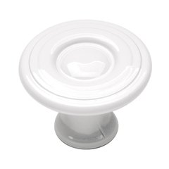 Conquest 1-1/8 Inch Diameter White Cabinet Knob Conquest 1-1/8 Inch Diameter White Cabinet Knob
