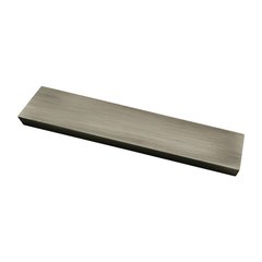 Urban Square 3-3/4 Inch Center to Center Heirloom Silver Finger Pull Urban Square 3-3/4 Inch Center to Center Heirloom Silver Finger Pull