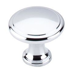 Nouveau 1-1/8 Inch Diameter Polished Chrome Cabinet Knob Nouveau 1-1/8 Inch Diameter Polished Chrome Cabinet Knob