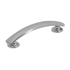 American Diner 3-3/4 Inch Center to Center Chrome Cabinet Pull American Diner 3-3/4 Inch Center to Center Chrome Cabinet Pull