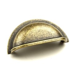 Milan 3 Inch Center to Center Antique Bronze Cabinet Cup Pull Milan 3 Inch Center to Center Antique Bronze Cabinet Cup Pull