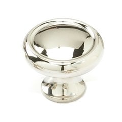 Country 1-1/4 Inch Diameter Polished Nickel Cabinet Knob Country 1-1/4 Inch Diameter Polished Nickel Cabinet Knob
