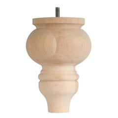 Gothic Bun Foot 6 inch H-Hardwood Gothic Bun Foot 6 inch H-Hardwood