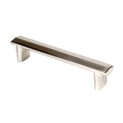 L'Attitude 5-1/16 Inch Center to Center Satin Nickel Cabinet Pull L'Attitude 5-1/16 Inch Center to Center Satin Nickel Cabinet Pull