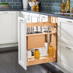 448KB 8" Base Organizer W/ Knife Block, Bins & Shelves Maple 448KB 8" Base Organizer W/ Knife Block, Bins & Shelves Maple