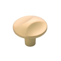 Crest Knob 1-1/4" Dia Flat Ultra Brass Crest Knob 1-1/4" Dia Flat Ultra Brass