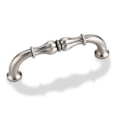 Bella 3-3/4 Inch Center to Center Bright Nickel Brushed with Dull Lacquer Cabinet Pull Bella 3-3/4 Inch Center to Center Bright Nickel Brushed with Dull Lacquer Cabinet Pull