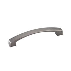 Merrick 5-1/16 Inch Center to Center Brushed Pewter Cabinet Pull Merrick 5-1/16 Inch Center to Center Brushed Pewter Cabinet Pull