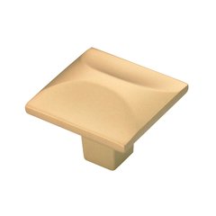 Crest Knob 1-1/4" Dia Flat Ultra Brass Crest Knob 1-1/4" Dia Flat Ultra Brass