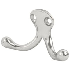 Ives Double Hook #582 Polished Aluminum Ives Double Hook #582 Polished Aluminum