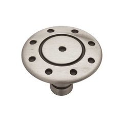Circles & Scrolls 1-3/8 Inch Diameter Brushed Satin Pewter Cabinet Knob Circles & Scrolls 1-3/8 Inch Diameter Brushed Satin Pewter Cabinet Knob
