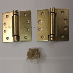 LB4310-400 Square Corner Single Act Spring Hinge-Brass LB4310-400 Square Corner Single Act Spring Hinge-Brass
