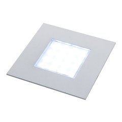 Luminoso 12V LED Recess Mount Square Spot Brushed Steel/Warm Luminoso 12V LED Recess Mount Square Spot Brushed Steel/Warm