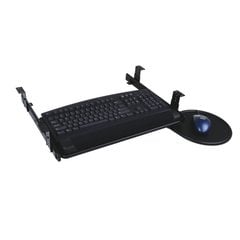 Eclipse Keyboard Tray with Slide-Out Mouse 21-1/2 inch W-Black Eclipse Keyboard Tray with Slide-Out Mouse 21-1/2 inch W-Black