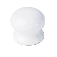 White Porcelain 1-3/8 Inch Diameter White Cabinet Knob White Porcelain 1-3/8 Inch Diameter White Cabinet Knob