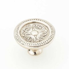 Eastlake Inspirations 1-1/2 Inch Diameter White Brass Cabinet Knob Eastlake Inspirations 1-1/2 Inch Diameter White Brass Cabinet Knob