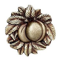 Kitchen Garden 1-5/8 Inch Diameter Antique Brass Cabinet Knob Kitchen Garden 1-5/8 Inch Diameter Antique Brass Cabinet Knob