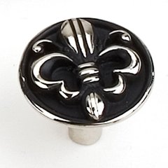 Fleur de Lis 1-1/4 Inch Diameter Antique Silver Cabinet Knob Fleur de Lis 1-1/4 Inch Diameter Antique Silver Cabinet Knob