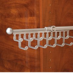 Tie/Scarf 12 inch Organizer Satin Nickel Tie/Scarf 12 inch Organizer Satin Nickel