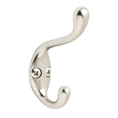 Amerock Medium Coat and Hat Hook-Silver Amerock Medium Coat and Hat Hook-Silver