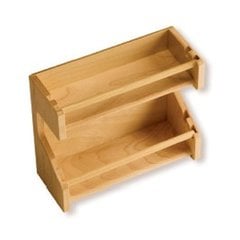 Adjustable Spice Rack 11-3/4 inch L Maple Adjustable Spice Rack 11-3/4 inch L Maple