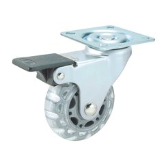Furniture Caster with Swivel and Brake - Light Grey Furniture Caster with Swivel and Brake - Light Grey