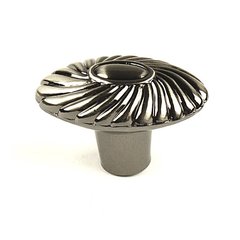Orchid 1-5/8 Inch Diameter Brushed Black Nickel Cabinet Knob Orchid 1-5/8 Inch Diameter Brushed Black Nickel Cabinet Knob