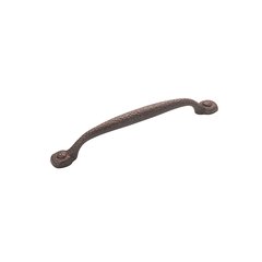 Refined Rustic Pull 6-5/16 inch Center to Center Rustic Iron Refined Rustic Pull 6-5/16 inch Center to Center Rustic Iron