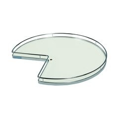 Super Susan Pie Cut Lazy Susan Set 32" White/Chrome Super Susan Pie Cut Lazy Susan Set 32" White/Chrome