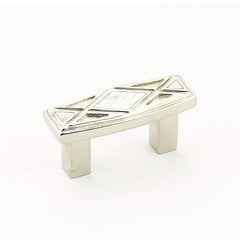 Crescendo 1-1/2 Inch Center to Center Mother of Pearl, Polished Nickel Cabinet Pull Crescendo 1-1/2 Inch Center to Center Mother of Pearl, Polished Nickel Cabinet Pull