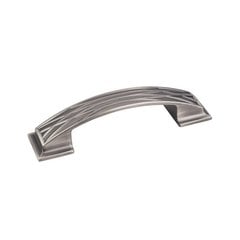 Aberdeen 3-3/4 Inch Center to Center Brushed Pewter Cabinet Pull Aberdeen 3-3/4 Inch Center to Center Brushed Pewter Cabinet Pull
